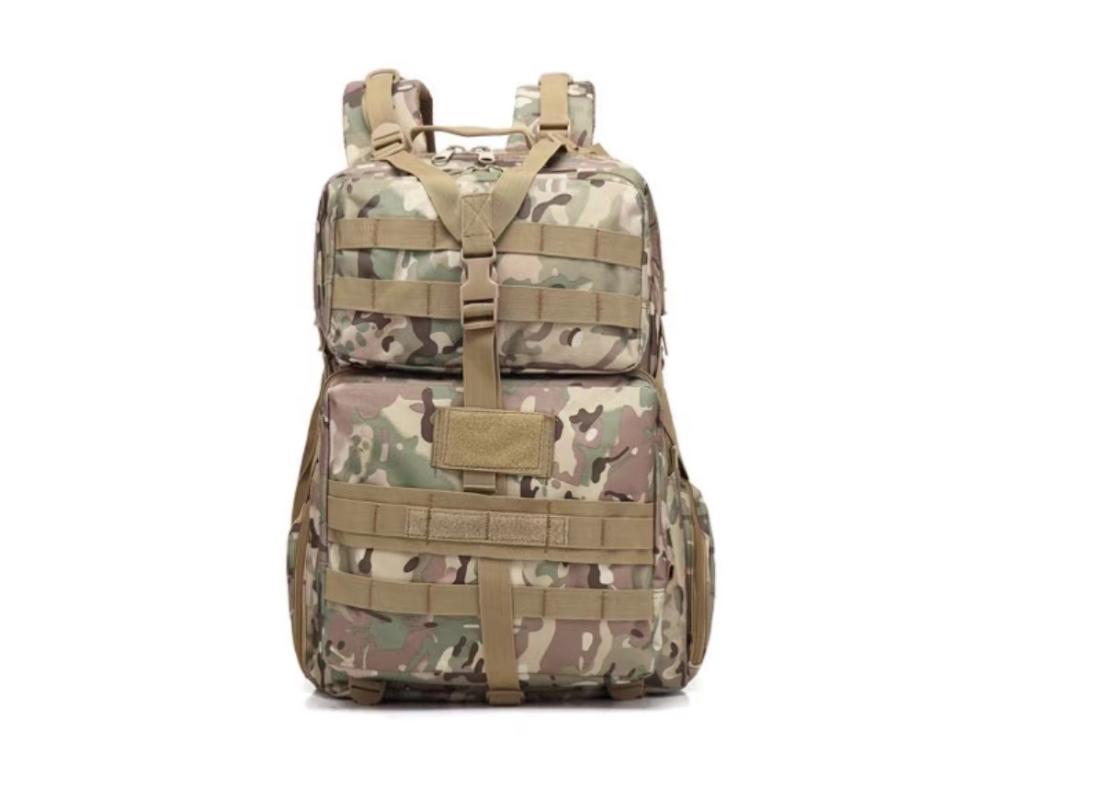 

Backpack Camouflage Mountaineering Camping 45L Large Capacity Men's And Women's Outdoor Multifunctional Tactical, Black