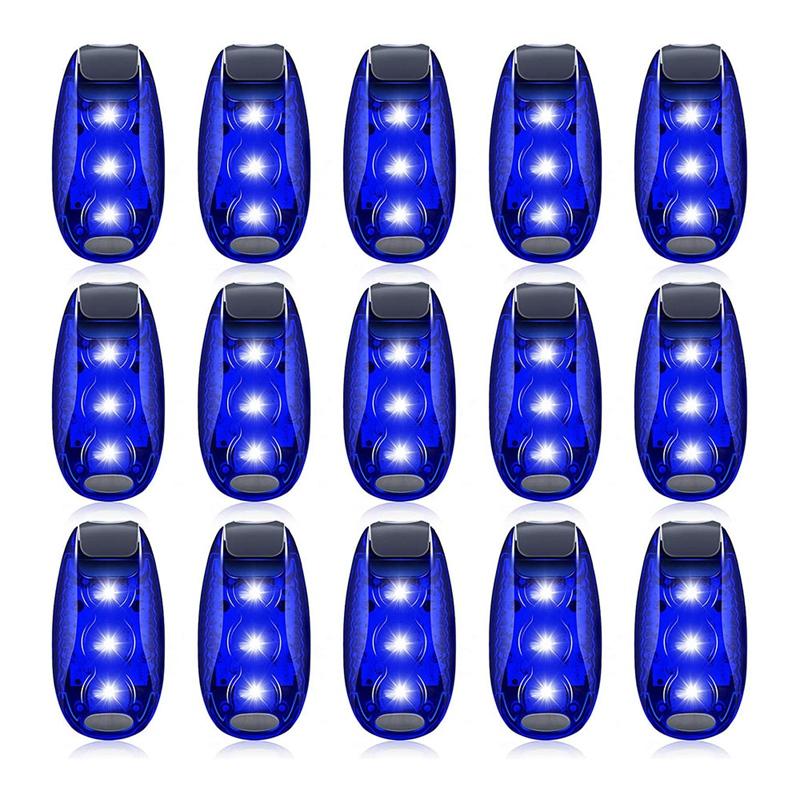 

Bike Lights 15 Pieces LED Safety Light, Clip On Flashing Strobe For Runners, Bike, Walking, High Visibility