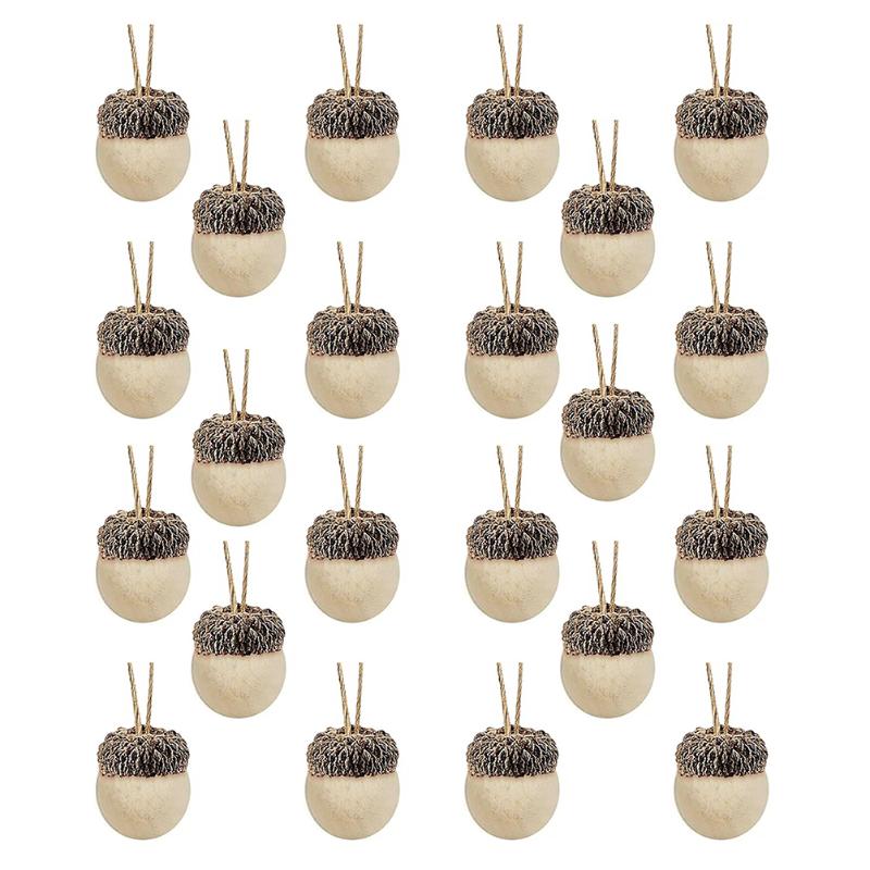 

Christmas Decorations 24PCS Felt Acorn Hanging Ornament Xmas Tree Party Decoration