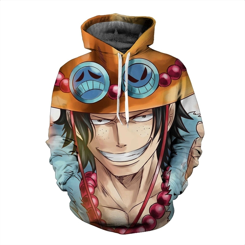 

19 pirate king series 3D sweater digital printing Hooded Sweater cosplay