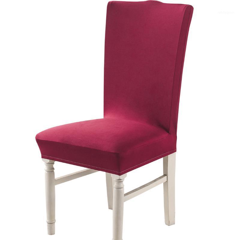 

Solid Color Chair Covers Dining Room Stretch Plain Spandex Home El Bar General Type Pink