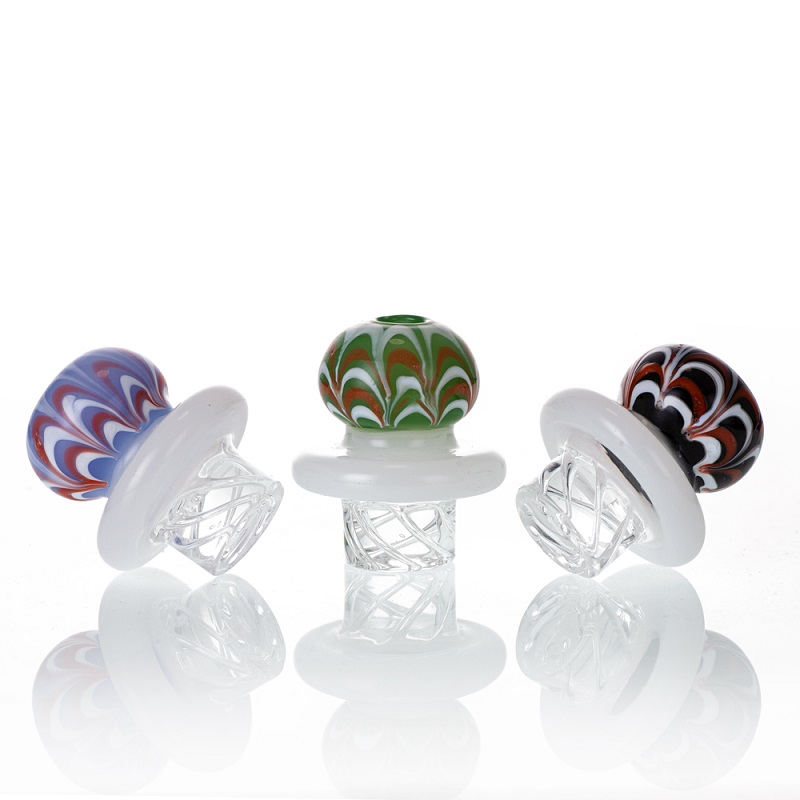 

2021 Smoking Accessories Colorful Carb Cap Cover For Heady Glass Bong Dab Rig Water Pipe Quartz Banger