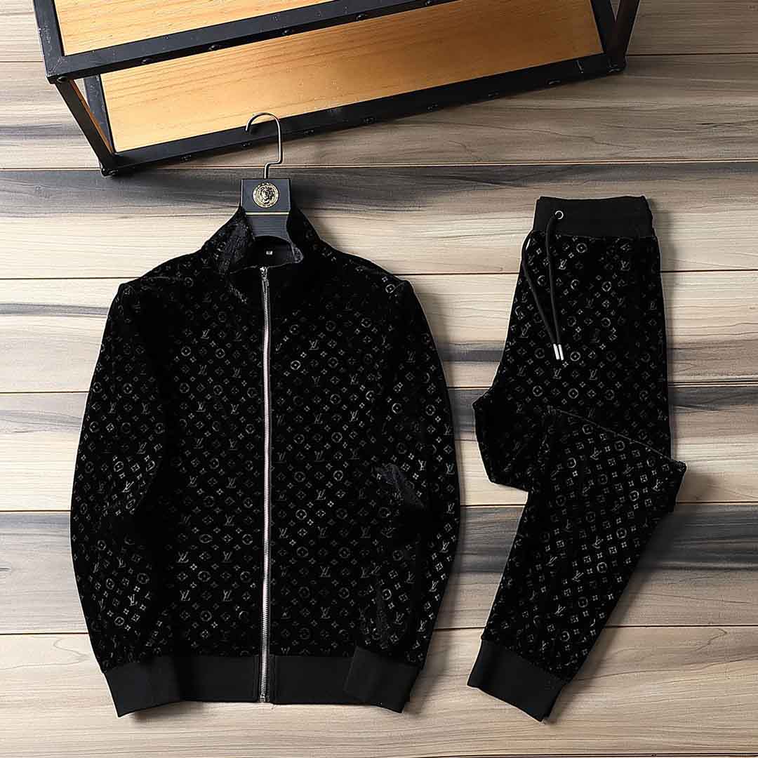 

Mens Sports Suits Coat Tracksuit Sweatshirt Hoodies + Pants Set Male Sweatshirt Pullover Women Sport Tracksuit Sweat Suit, Black