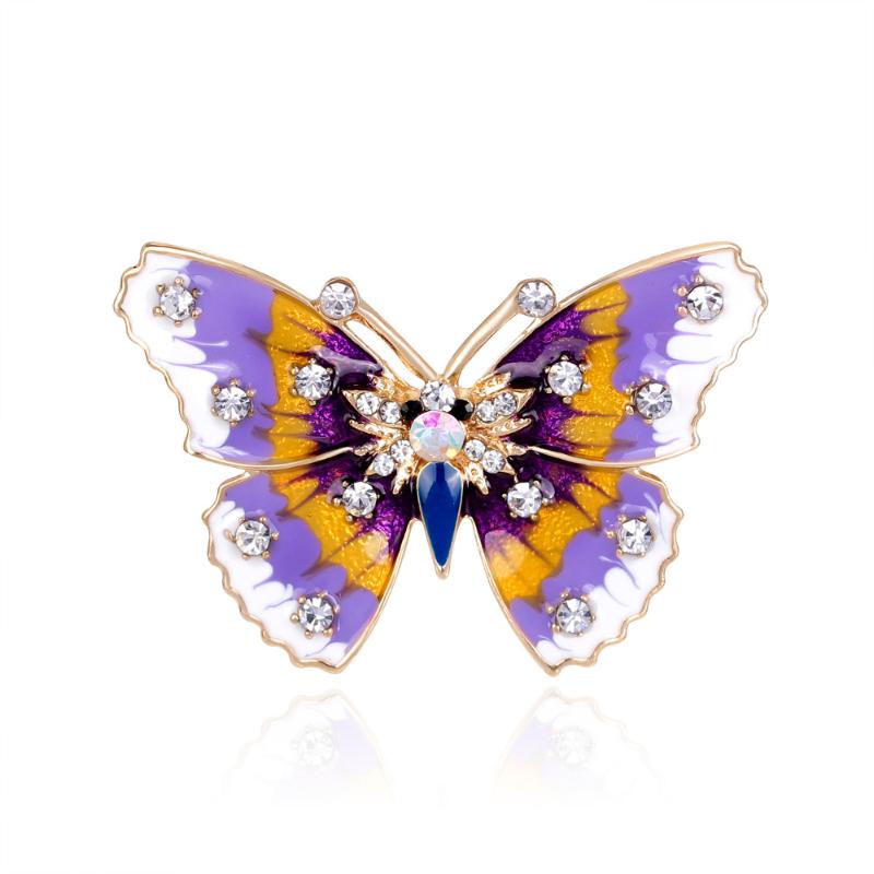 

Pins, Brooches Korean Clothing Oil Dripping Butterfly Brooch Insect Accessories