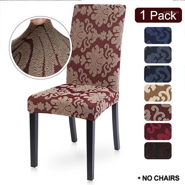 

Jacquard Chair Cover Printing Stretch Spandex Decoration Slipcover Living Room Home Covers For Party Wedding