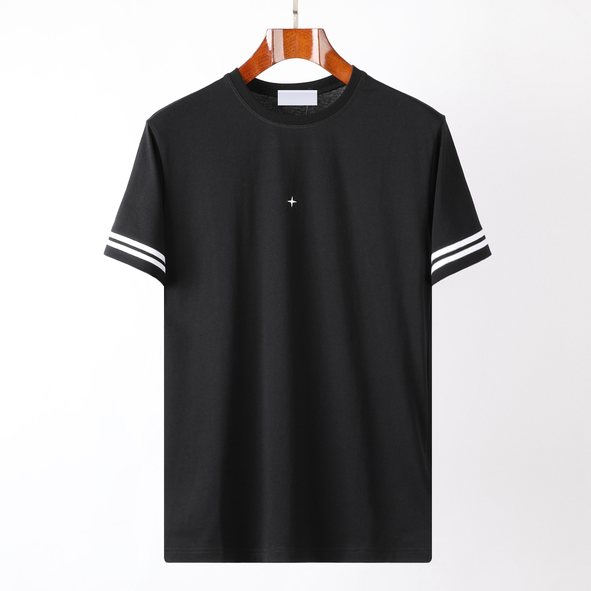 

Designer men's T-shirt Off European short-sleeved T-shirts embroidery White cotton T Shirts Casual men and women Tshirt supre monc Latest001, White;black