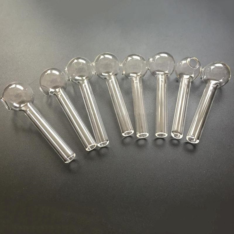 

4.8 Inch12cm Clear Pyrex Glass Oil burner transparent Oil Burner Glass Tube Oil Burning Pipe glass pipes water pipes