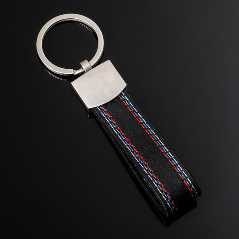 

100PCS Fashion 3D S line key ring Leather RS R Keychain car Keyring, Customize
