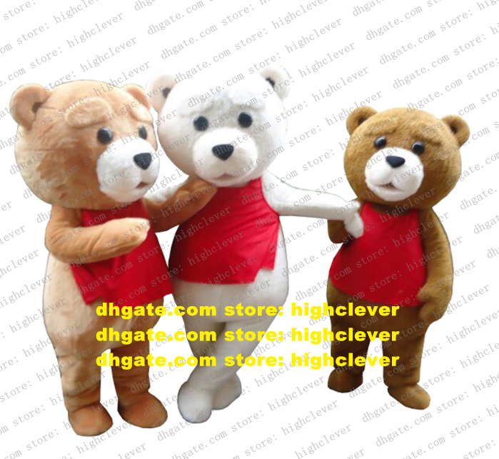 

Tedy Teddy Bear Mascot Costume Adult Cartoon Character Outfit Suit Exhibition Exposition Square Publicity CX017 Free Ship, Red;yellow