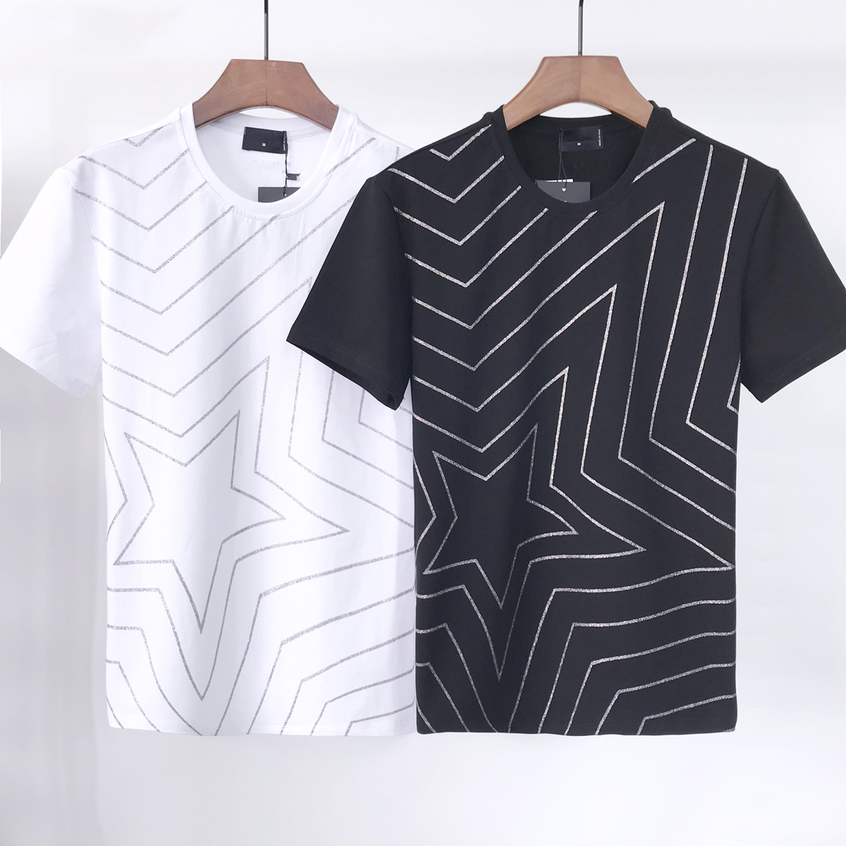 

Free transport of high-quality cotton t shirts Summer, 2021, European American short-sleeved T-shirt fashion and casual printed DT10897, Dt903