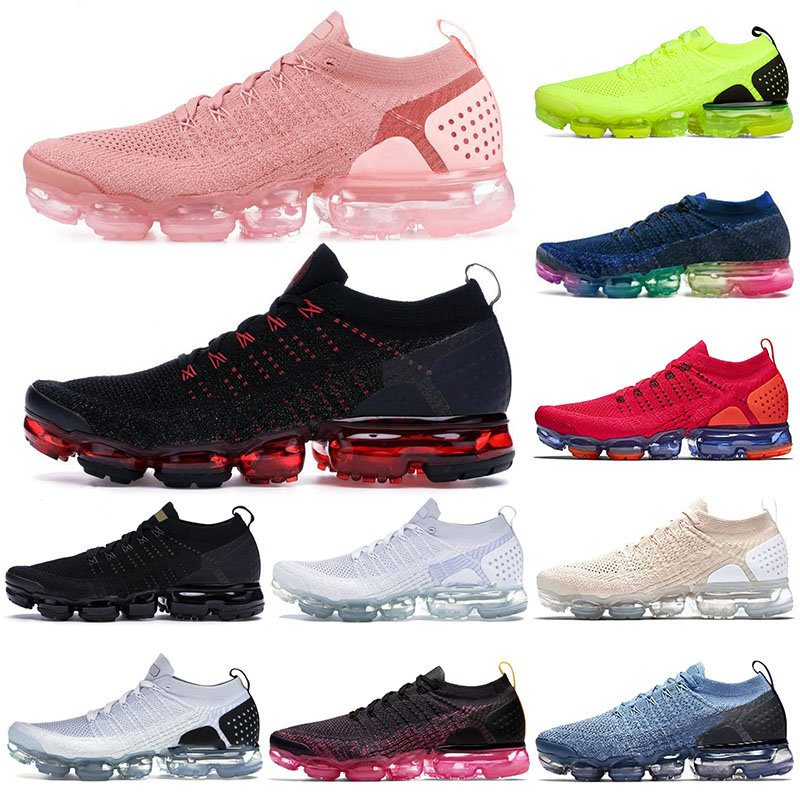

Men Women Trainers Vapourmax Running shoes Fly knit 1 TN PLUS Gold All Black air vapor airmax White Off Red Volt Classic Mens Wo