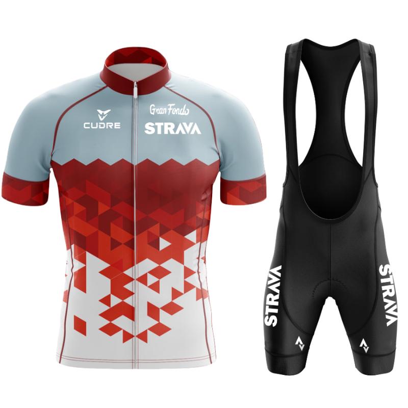 

Racing Sets 2022 STRAVA Cycling Set Man Jersey Short Sleeve Bicycle Clothing Kit Mtb Bike Wear Triathlon, Black;blue