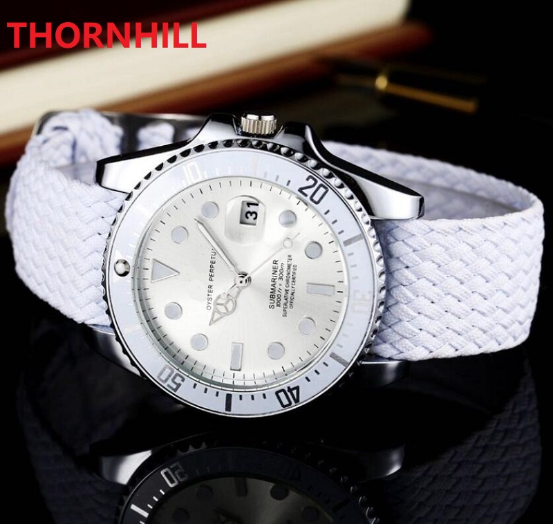 

Luxury Super Good President Watch lovers womens mens reloj Wristwatch auto date high quality fabric strap watches, As pic