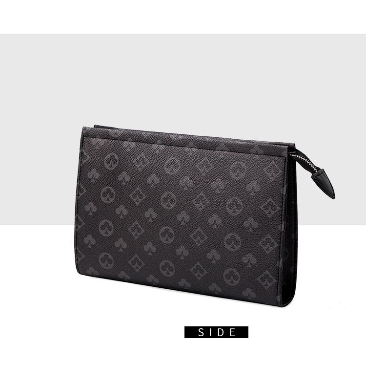 

men Clutches bags High quality long wallets for women Purse Business Male Clutch Bag designer, Black