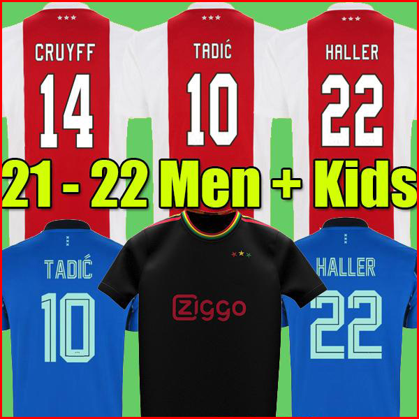 

MEN + KIDS tops TADIC HALLER Ajax soccer jersey 21 22 KLAASSEN ÁLVAREZ amsterdam camiseta fútbol NERES 2021 2022 TAGLIAFICO ANTONY CRUYFF maillot de foot, Kids 2022 home