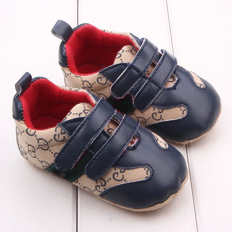 

Newborn baby boys shoes infant baby designer shoes Moccasins Soft First Walker Infant shoes 0-18Months, Gray