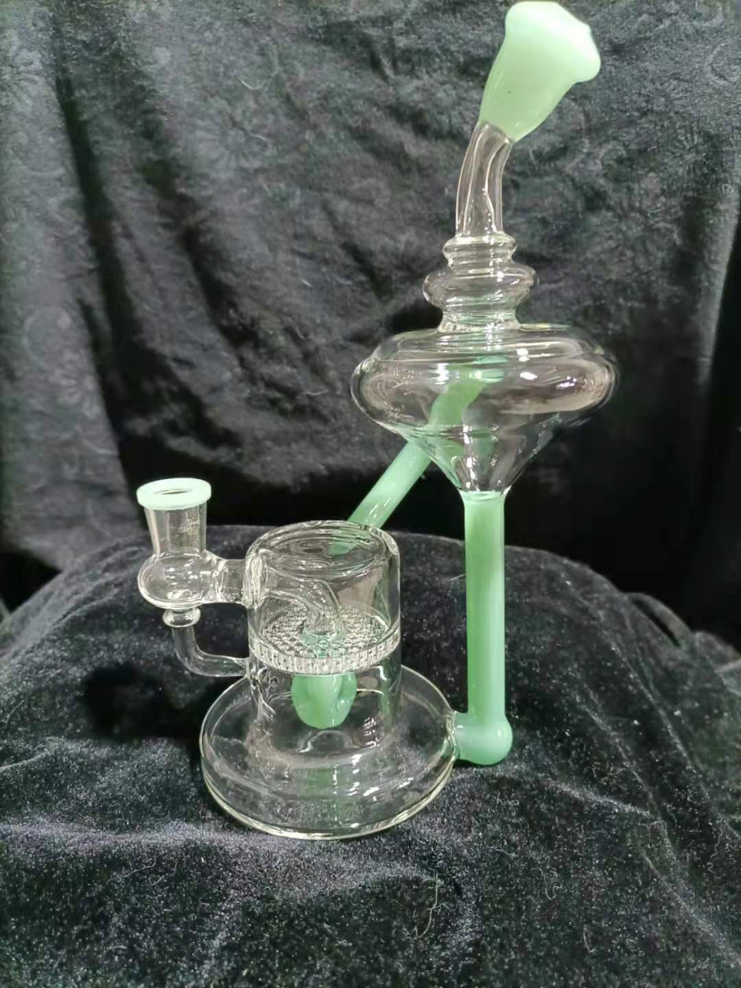 

14mm hollow base water hookah honeycomb filter type water hookah split pipe