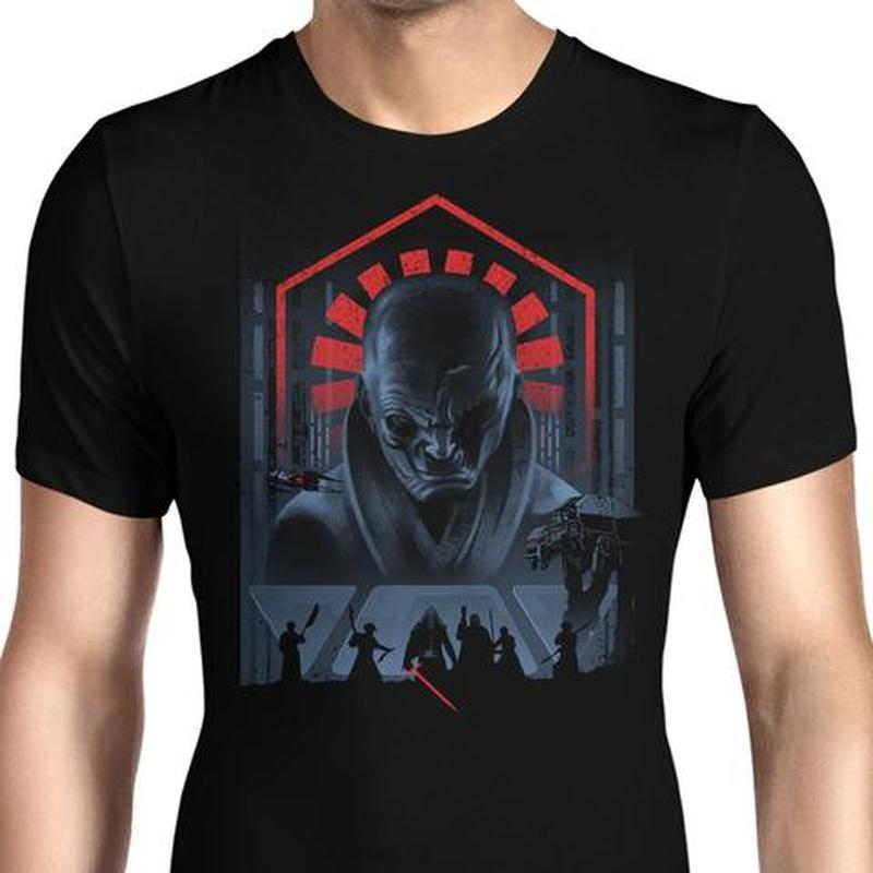 

European style bald monster pattern ins wind round neck short-sleeved T-shirt for men and women, comfortable and loose, White;black