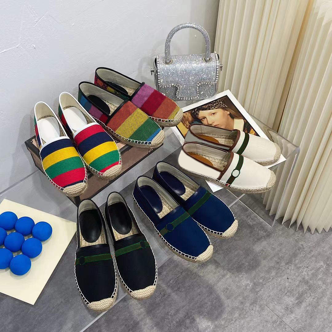 

2021 Women Luxurys Casual Shoes Espadrilles Summer Designers Ladies Flat Beach Slippers Fashion Loafers Fisherman With Box Q-194, Not link product;not choose the option