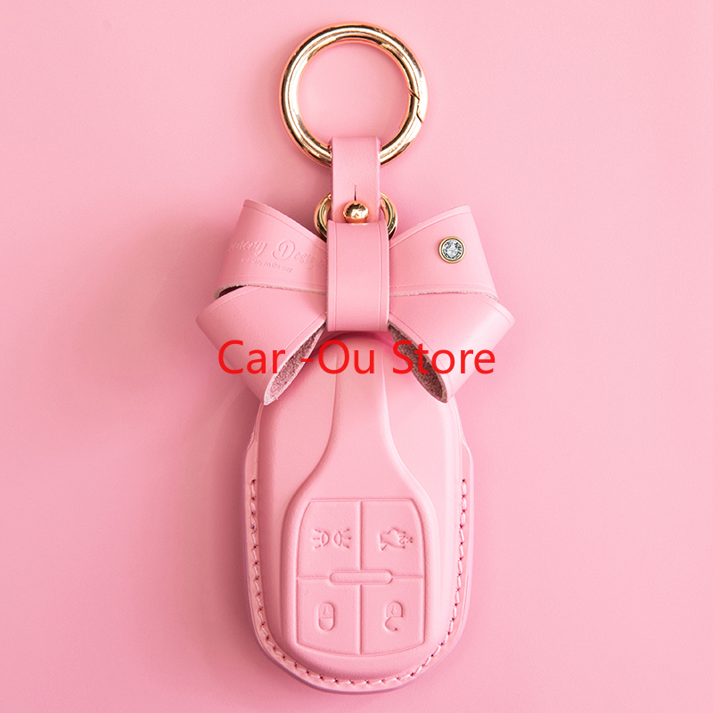 

For Maserati Ghibli Levante Quattroporte Smart Key Keyless Remote Entry Fob Case Key Chain Car Accessories For Girls