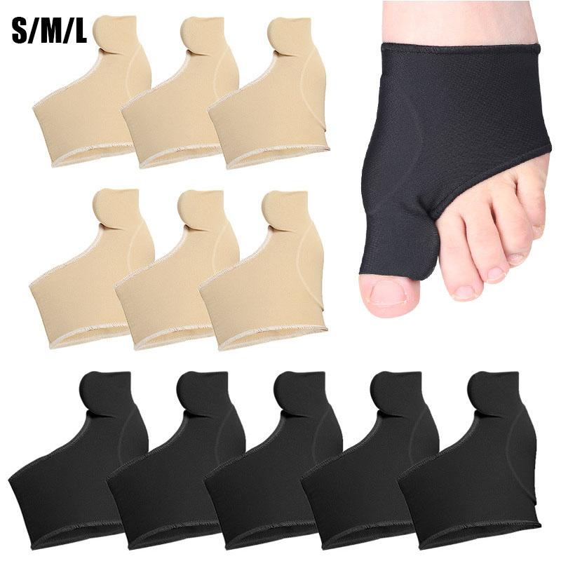

Ankle Support 1 Pair Foot Guard Stretcher Nylon Hallux Valgus Protector Toe Separator Orthopedic Straightener Care Tool, Blue;black