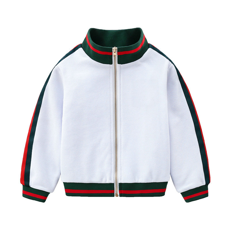 

Kids designer Jackets boys girls white embroidered G bee pattern cotton casual sport coat Christmas Outwear Jacket children boutique clothing, Pls pay the different price