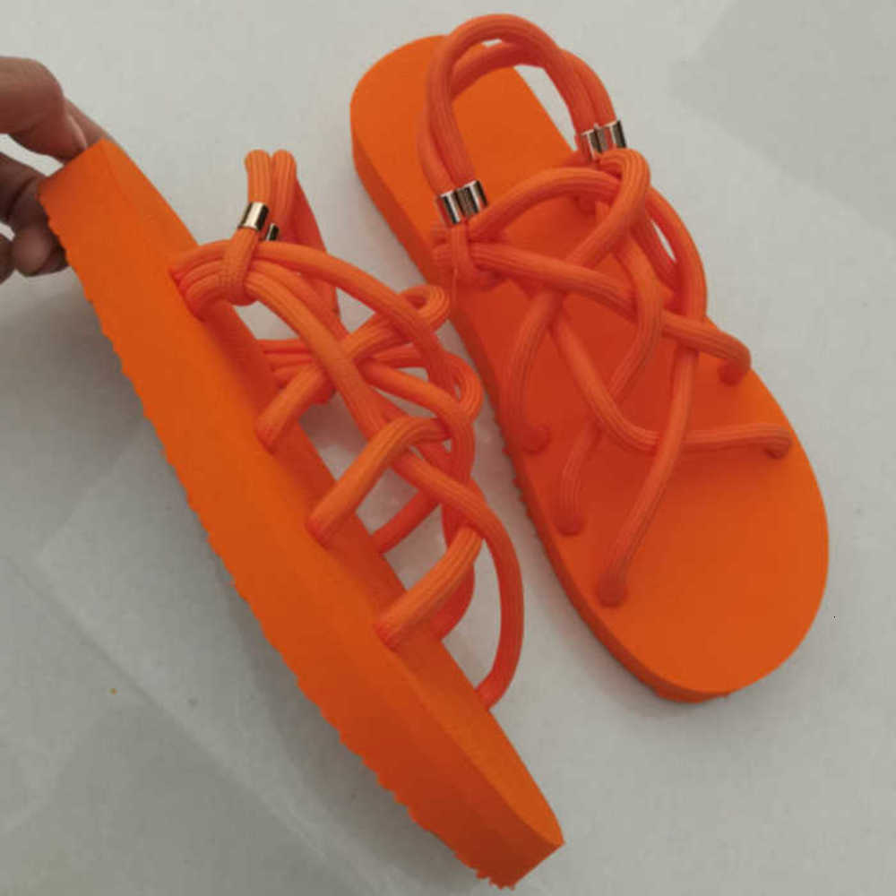 

women's Casual size shoes Large sandals summer 2021 flat bottom hemp rope sleeve C9XQ 3 Z5LO, Black