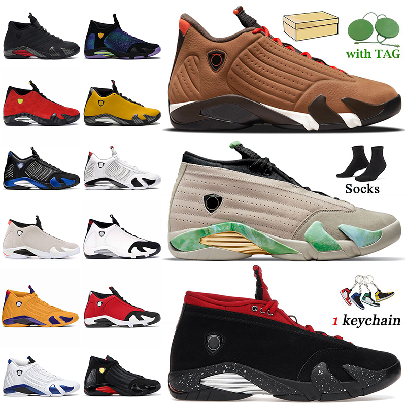 

2022 Authentic Fashion Basketball Shoes Jumpman 14 14s Mens Trainers Fortune Gym Red Lipstick Winterized Hyper Royal Thunder Desert Sand Chameleon Sports Sneakers, Gym blue 40-47
