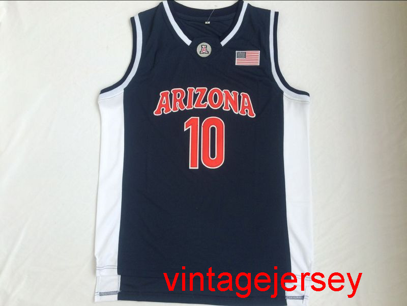 

24 Andre Iguodala 10 Mike Bibby Arizona Wildcats Vintage Throwback Basketball Jerseys Embroidery