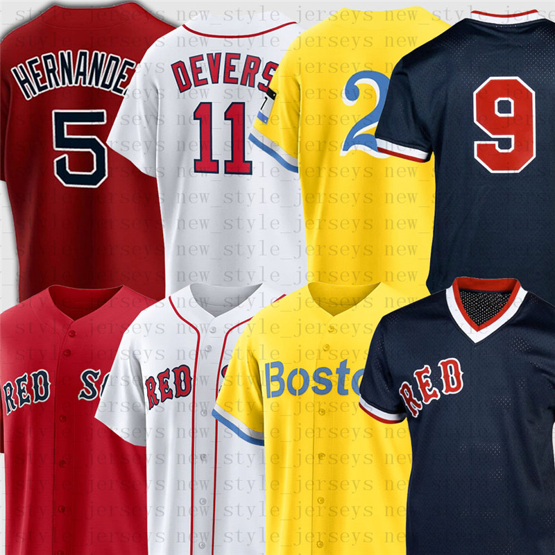 

Red 11 Rafael Devers sox Baseball Jerseys 2 Xander Bogaerts 5 Enrique Hernandez 28 J.D. Martinez Chris Sale Kyle Schwarber Nathan Eovaldi Ted Williams z2, Men(hong wa)