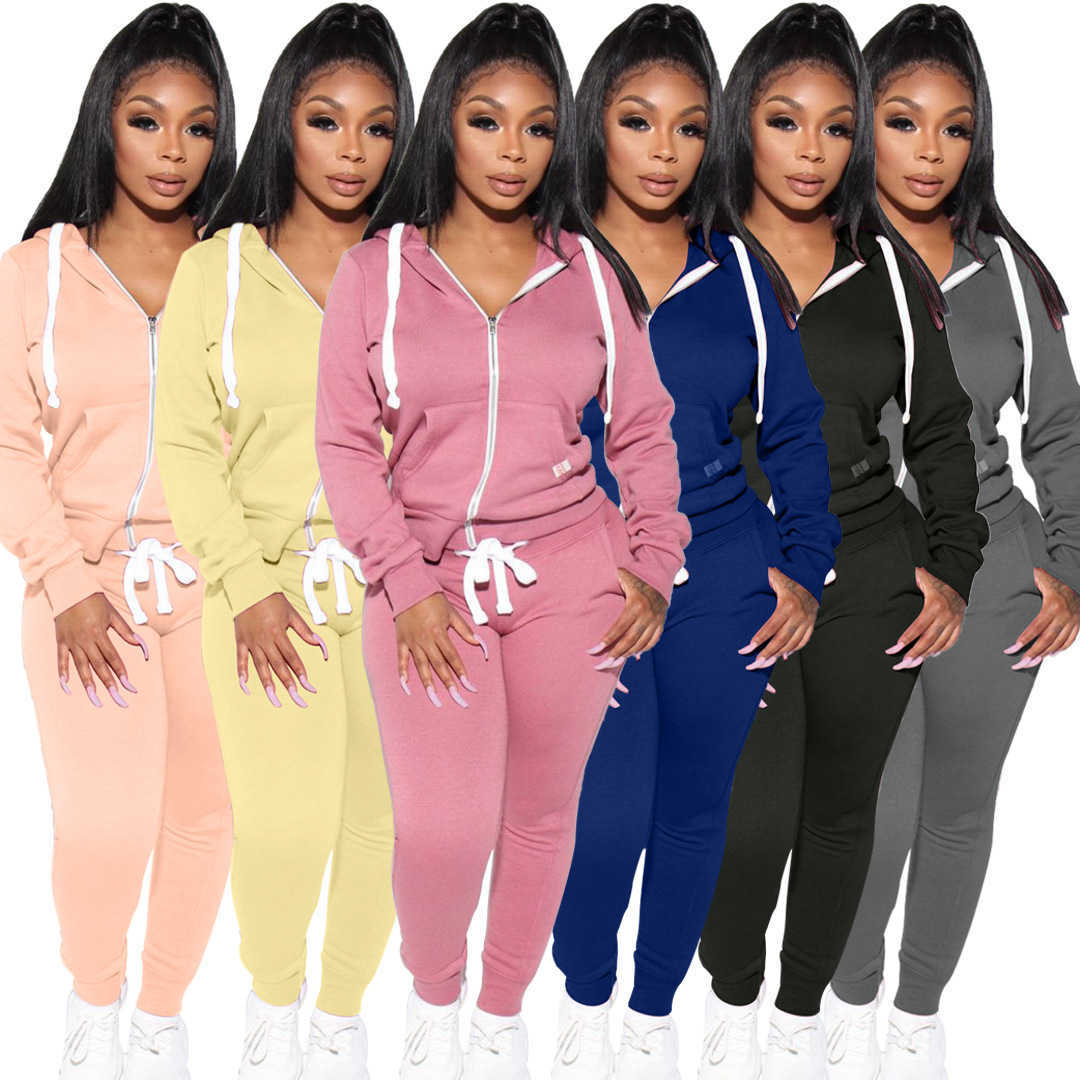 

Womens Plush Sweater Designer Sports Tracksuits Joggers Two Piece Pants Set Hoodies Drawstring Zip Outfits, Do not place orders for specified products