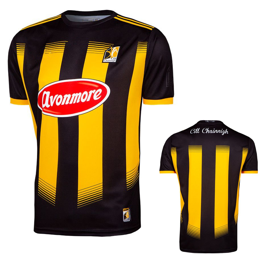 

Kilkenny GAA Home Jersey 2021/22 Longford Offaly Roscommon Mayo Tyrone Tipperary Meath Kerry Cork Limerick Galway Jerseys Fans version shirt, Black