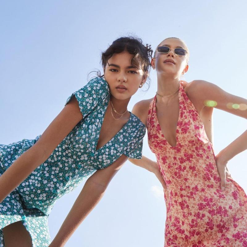 

Casual Dresses Summer Women Mini Dress In Dark Wild Flower Cantaloupe Bodycon For 2021 Sexy Halter And Backless Floral, Pink