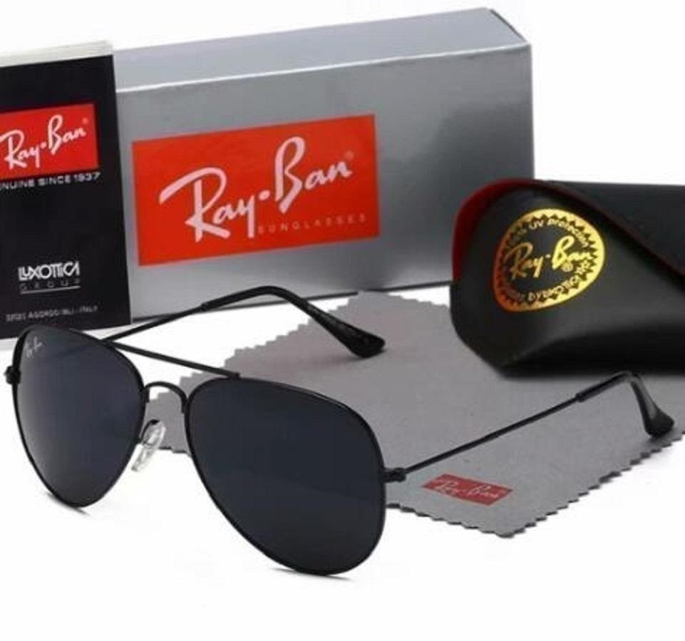 

High Quality Ray Men Women Sunglasses Vintage Pilot Aviator Wayfarer Brand Sun Glasses Band UV400 Bans Ben With Box and Case 3025, White;black