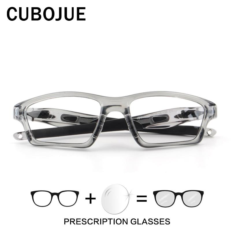 

Sunglasses Cubojue Sports Myopia Glasses Male Women TR90 Pochromic Finished Optical Eyeglasses -100 -200 -250 -300 Outdoor Transition, White;black