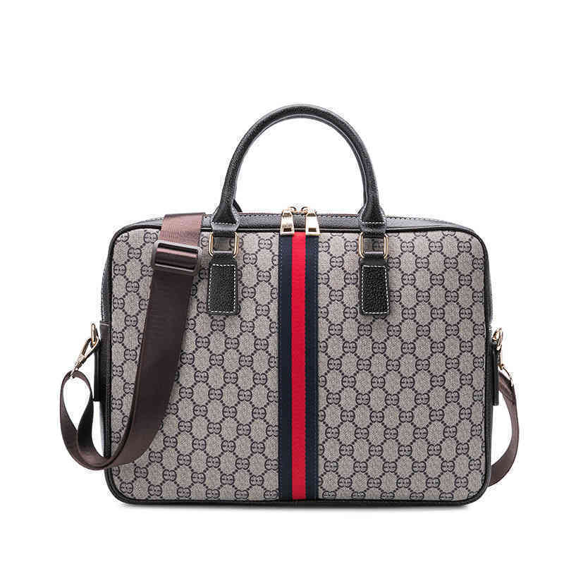 

2022 Factory Wholesale handbag Men's and women's version laptop men's Single Shoulder leisure business document briefcase, Picture color