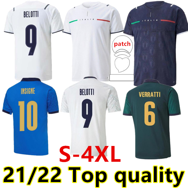 

S-4XL ITALY soccer Jersey 2021 2022 ITALIA BARELLA SENSI INSIGNE 20 21 22 European Euro Cup CHIELLINI BERNARDESCHI football shirts uniforms away, Black;yellow