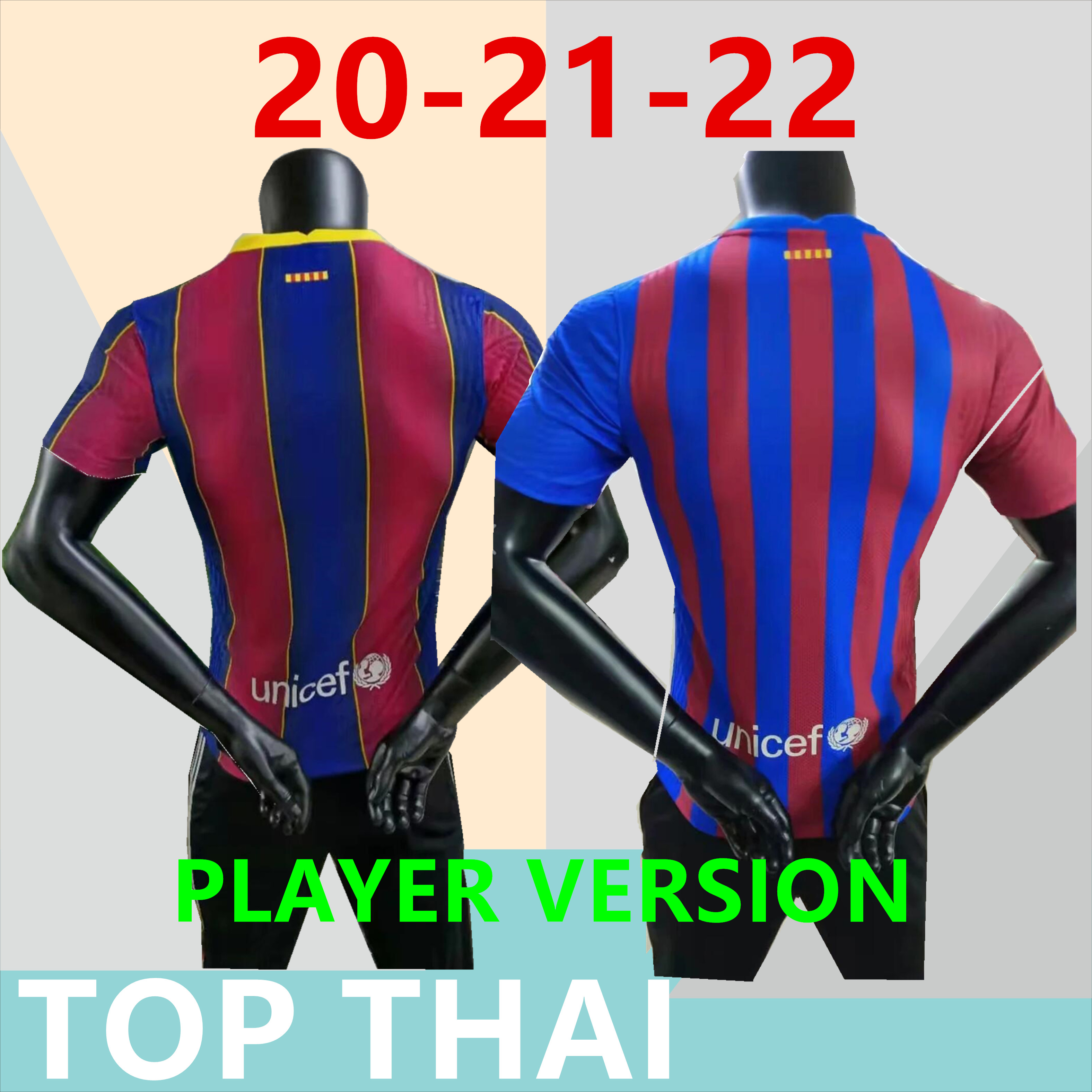 

Barcelona player version soccer jersey BARCA 20 21 22 camiseta futbol ANSU FATI 2021 2022 MESSI GRIEZMANN F.DE JONG Long sleeve Maillots de, Black;yellow