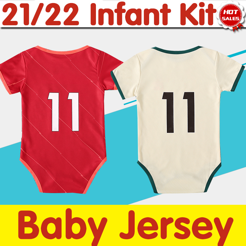 

Infant Soccer Jersey The Red the secular bird 21/22 Baby Kit Home Soccer Shirt Away Beige Football Uniforms 2021 2022, 21/22 away