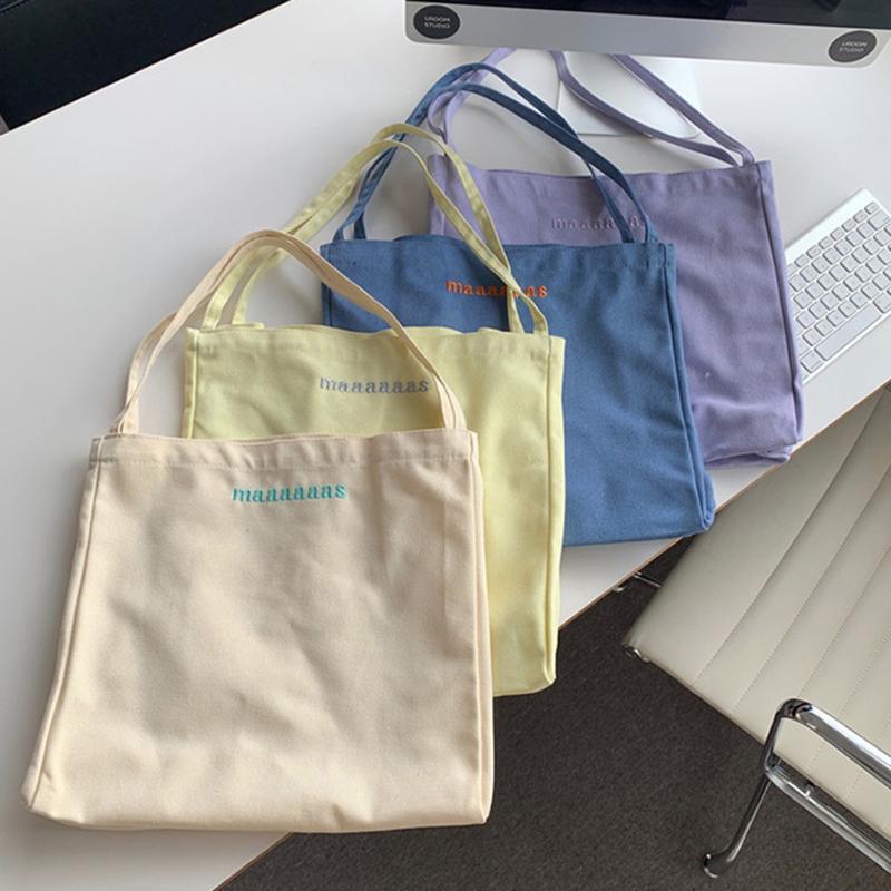 

Evening Bags Women Fashion Shoulder Bag Canvas Solid Color Large Capacity Daily Leisure Shopping Crossbody For Traveling