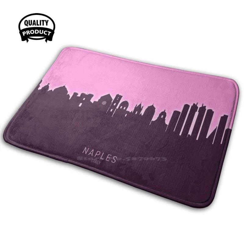 

Naples Italy Skyline Soft Interesting Room Goods Rug Carpet Cityscape Carpets