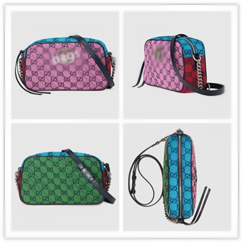 

GGLVLouisVittonYSLVUTTON Marmont Shoulder Bags Women Canvas Leather Messenger Bags Women Crossbody Bag Purse L, Red;black