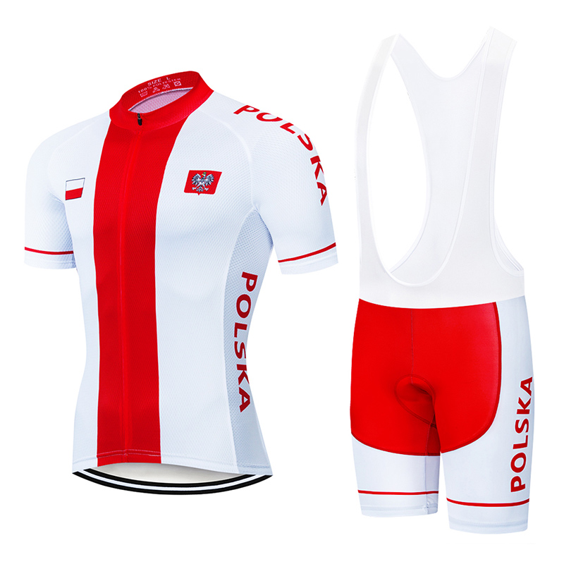 

2021 Poland Cycling Jersey 20D Gel Set MTB Bicycle Clothing Bike Clothes Ropa Ciclismo Mens Short Maillot Culotte Suit, Only bib short