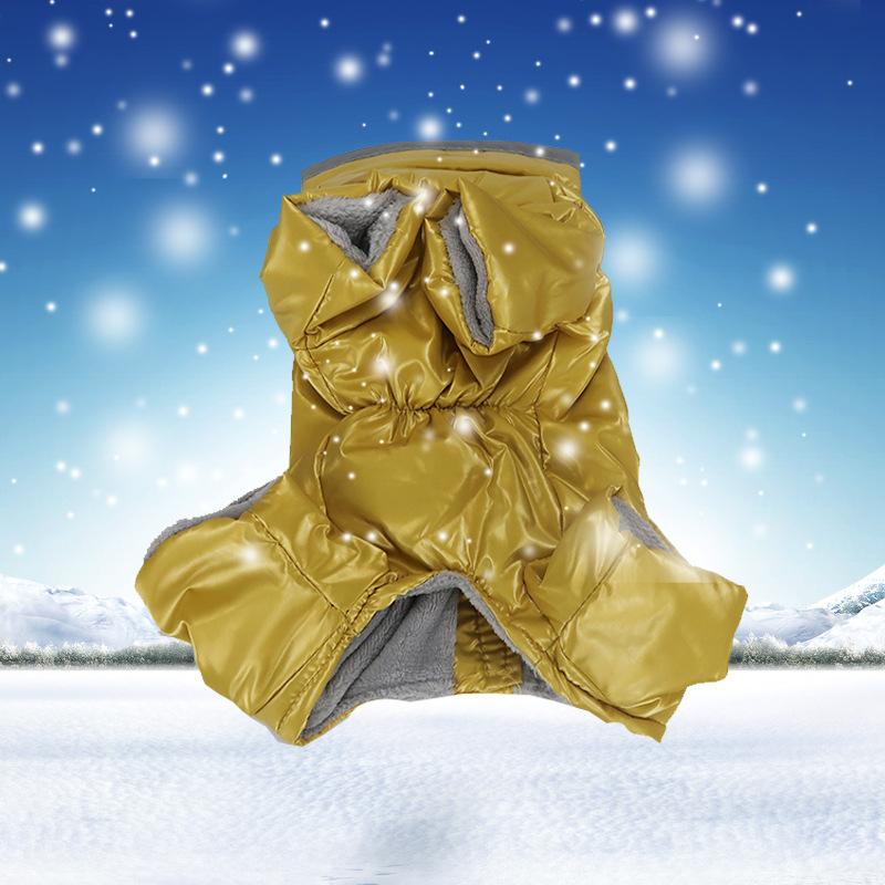 

Dog Apparel Pet Clothes Jumpsuit Coat Snowsuit Thicken Warm Soft Gift For Winter Party QJS Shop, Red