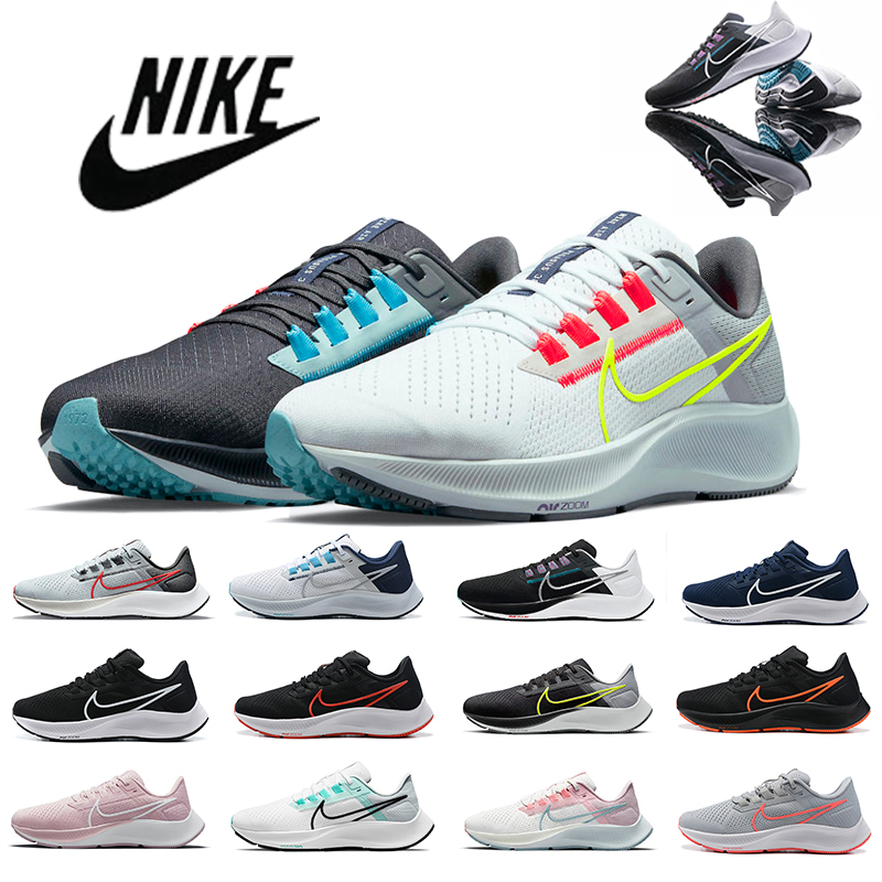 

Air Zoom Pegasus 38 Mens running shoes FlyEase Black White Blue Ribbon Wolf Grey Kelly Anna London Greedy Smoke Flash Crimson men women trainers sports sneakers 36-45, 18