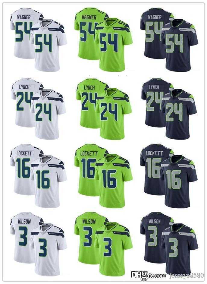 

Men Women youth SeattleSeahawksJersey 3 RussellWilson Marshawn Lynch 16 Tyler Lockett 54 Bobby Wagner Football Jerseys, Color