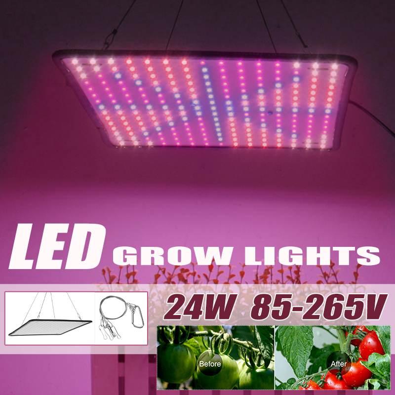 

Lamp Covers & Shades 24W LED Grow Light Full Spectrum Plant Bulb Greenhouses AC85-265V EU Plug For Indoor Phyto