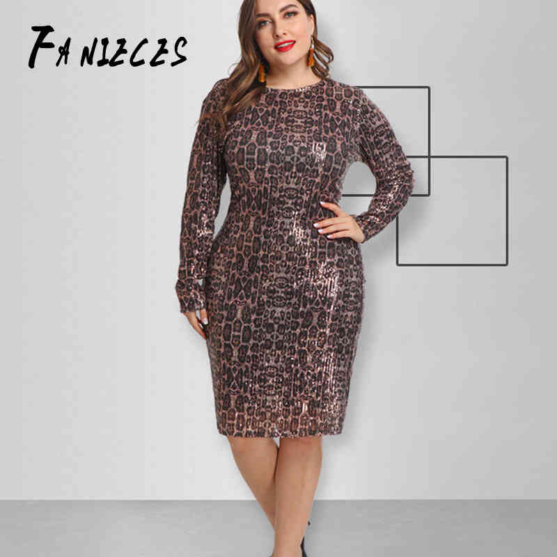 

Plus Size 5XL Long Sleeve Dress Women Fall Winter Sexy Bodycon backless Party midi Dresses Office Ladies Pencil Sequin Vestidos 210520, V37-19525yuandian