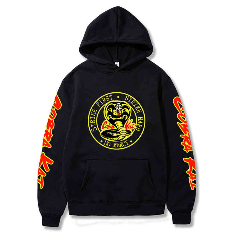 

KAI Hoodi Hard Strike First No Mercy printed Hooded Kai Casual Pullovers Hoodie, Black