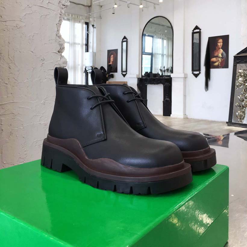 

Women Designer Boots Ankle boot Martin Chaelsea Booties Brown Cowhide Lining Green Box Packaging Thick Bottom Height 5.5 cm Brown Luxury Shoes, #28